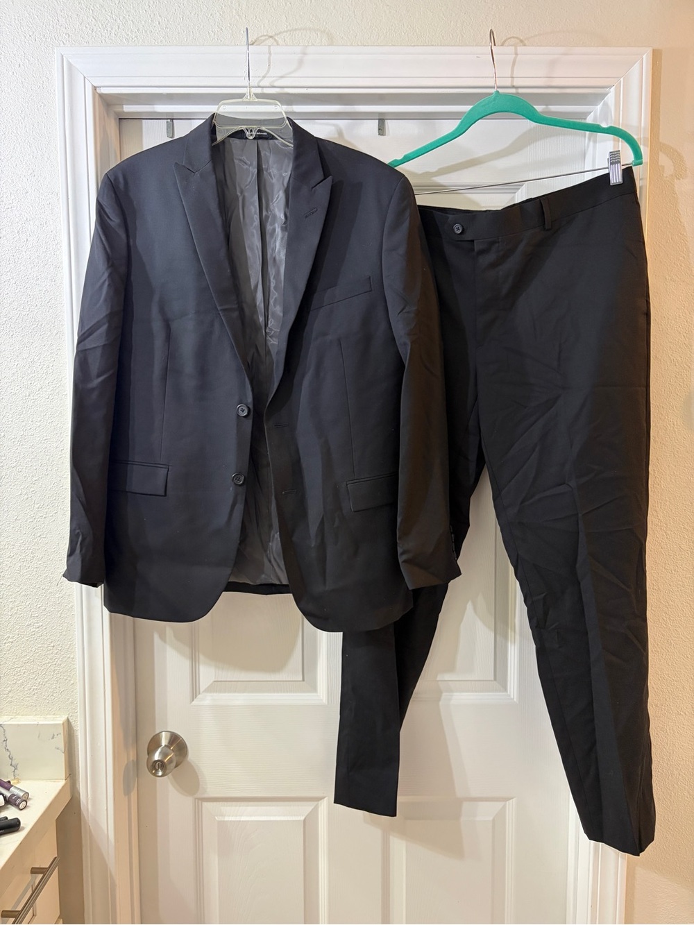 EGARA Men’s Full Suit Blazer Jacket and Pant Two Piece Set